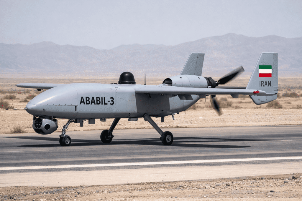 ababil-3 drone in desert 