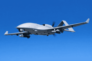 advanced drone technology flying in clear sky