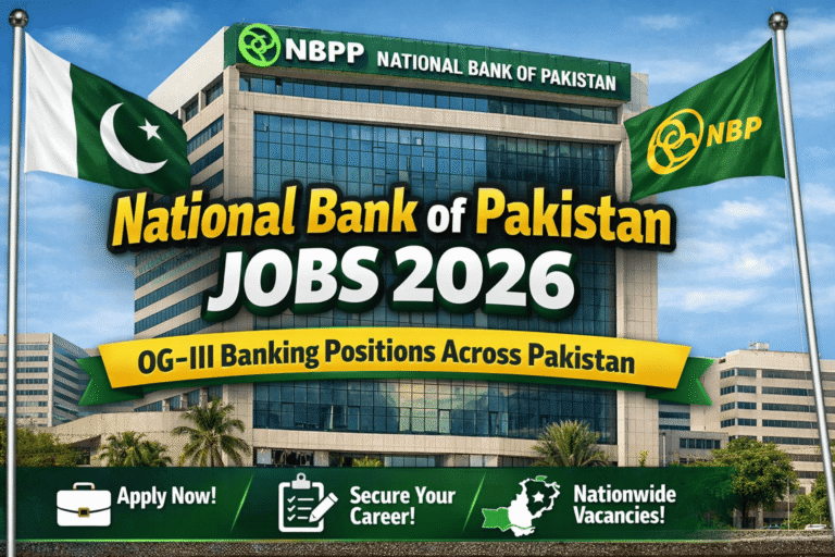 National Bank of Pakistan Jobs 2026 official portal apply online