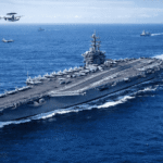 USS Abraham Lincoln (CVN‑72) US Navy aircraft carrier showcasing advanced naval technology with fighter jets