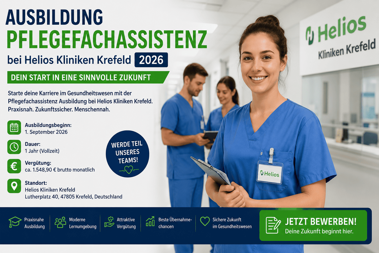 pflegefachassistenz ausbildung helios